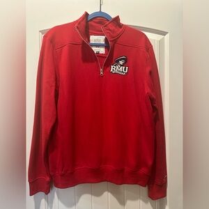 RMU Colonials Red Women's 1/4 Zip-Up Sweatshirt. X-Large.